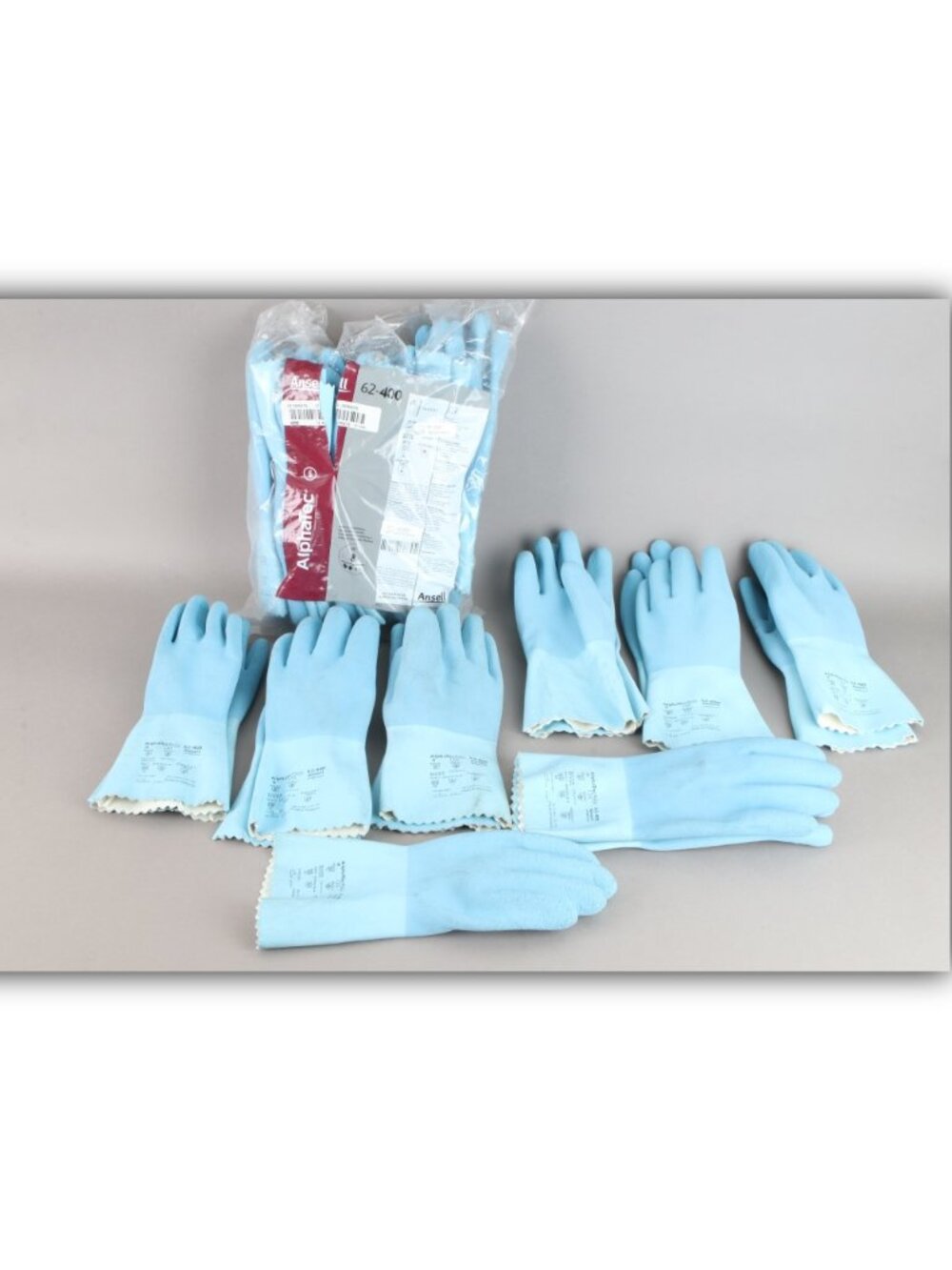 15 pairs of Ansell 12" Long 62-400 gloves 10 pairs size 8 5 pair size 9